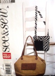 5597 2 ECONO 10X9'' POCKET BAG,15X14'' TOTE,MESSENGER PATTERNS